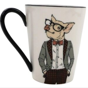 NWOT Signature Housewares Inc. Hipster Pig 16 Oz. Mug